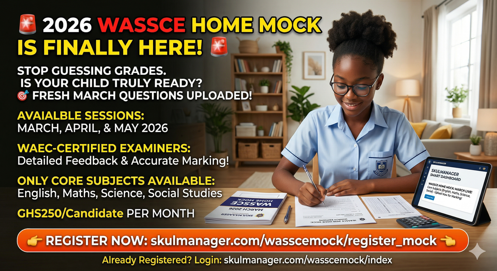 How The WASSCE Home Mock Works: Apply Here